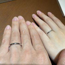 【TRECENTI(トレセンテ)の口コミ】 プラチナでシンプルなデザインの指輪を探していたため、まだ最終購入はし…