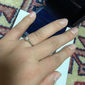 【銀座ダイヤモンドシライシの口コミ】 指輪の意味に惹かれて、即決させていただきました。「いつまでも幸せに暮…