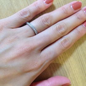 【ティファニー(Tiffany & Co.)の口コミ】 結婚前よりマリッジリングには老舗ブランドのフルエタニティのリングを希…
