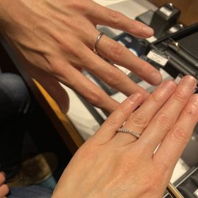 【銀座ダイヤモンドシライシの口コミ】 わたしの希望の指輪のデザインをお伝えしたところまさに憧れのものを見せ…