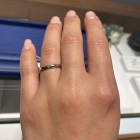 【銀座ダイヤモンドシライシの口コミ】 2人で同じシリーズの指輪を良いと感じ、ここに決めるとお互いの意志が一致…