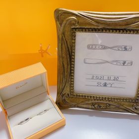 【ケイウノ ブライダル(K.UNO BRIDAL)の口コミ】 まず刻印がフルオーダーできたことが決め手でした！
あと担当してくれた方…