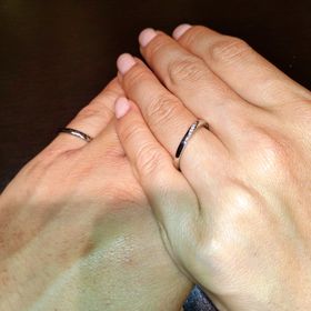 【TRECENTI(トレセンテ)の口コミ】 指輪の幅、材質の選べる幅が広く、とても自由度が高く感じた。特にトレセ…