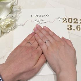 【アイプリモ(I-PRIMO)の口コミ】 ダイヤがキラキラしている指輪が欲しかったので何着か試着してみました。…