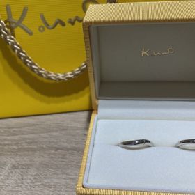 【ケイウノ ブライダル(K.UNO BRIDAL)の口コミ】 ここの指輪はプラチナでできていてウェーブも指にフィットし着け心地がと…