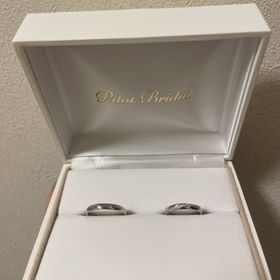 【PILOT BRIDAL(パイロットブライダル)の口コミ】 元々2人ともシンプルなものがよかったのですが、着けてみるとシンプルすぎ…