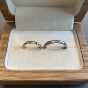 【Cayof(カヨフ)の口コミ】 カジュアルなお洋服にも気軽に着けられるようなデザインで、結婚指輪らし…