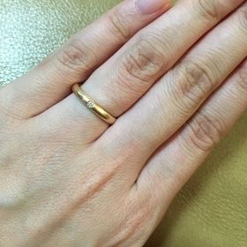 【ティファニー(Tiffany & Co.)の口コミ】 結婚指輪は憧れのティファニーで、と婚約の段階から決めていました。お揃…