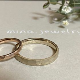 【mina.jewelry(ミナジュエリー)の口コミ】 フルオーダーのため世界に自分達しかないものを作れました。また、オーダ…