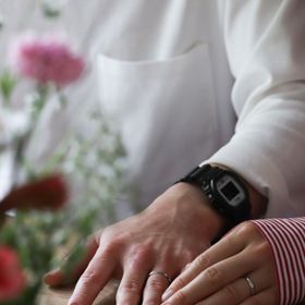 【出雲結(いずもゆい)の口コミ】 出雲結、独自の雲をイメージした指輪で、妻の指輪にはダイヤが入っている…