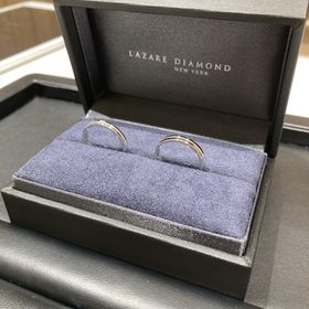 【ラザール ダイヤモンド(LAZARE DIAMOND)の口コミ】 婚約指輪をラザールさんで購入させて頂いたので、結婚指輪もここと決めて…