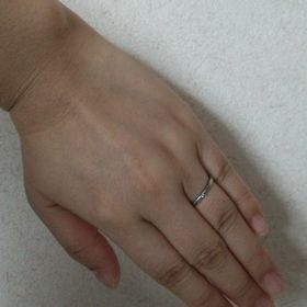 【ヴァンドーム青山(VENDOME AOYAMA)の口コミ】 予算内でプラチナ素材だったこと。サービスで裏面に刻印と希望の石を入れ…