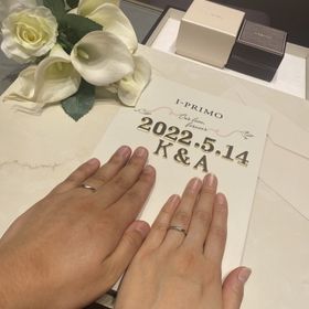 【アイプリモ(I-PRIMO)の口コミ】 まずネットで見てデザインに一目惚れしました。2人ともすぐに気に入り店頭…