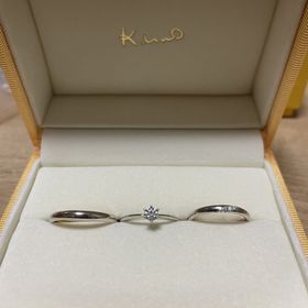 【ケイウノ ブライダル(K.UNO BRIDAL)の口コミ】 フルオーダーでも、価格がリーズナブルなのが1番の決めてでした！婚約指輪…