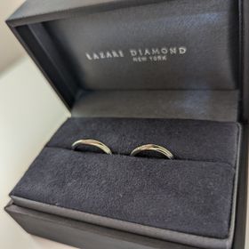 【ラザール ダイヤモンド(LAZARE DIAMOND)の口コミ】 ふたりで同じタイプのものをつけられること、仕事中も着けられるものを選…
