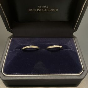 【銀座ダイヤモンドシライシの口コミ】 デザインが豊富でとても悩みましたが、デザインが可愛くて、ダイヤモンド…