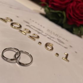 【ラザール ダイヤモンド(LAZARE DIAMOND)の口コミ】 プロポーズでもらった婚約指輪がラザールのものだったので、結婚指輪はラ…