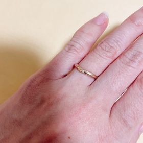 【アイプリモ(I-PRIMO)の口コミ】 クラメンティア、ダイヤ一粒、ピンクゴールドを購入しました。主人は同じ…