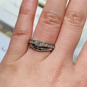 【ブルガリ(BVLGARI)の口コミ】 ダイヤモンドとパヴェダイヤモンド、ブルガリロゴを配したプラチナ製「150…