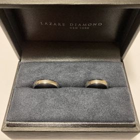 【ラザール ダイヤモンド(LAZARE DIAMOND)の口コミ】 彼とお揃いなものが今までなく結婚指輪ぐらいは一緒にしようと考えてまし…