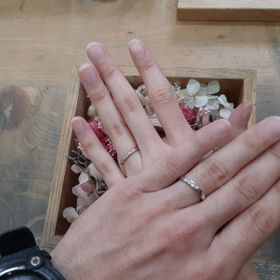 【鎌倉彫金工房の口コミ】 デザインはシンプルにしました。クリア仕上げにしたのも、使っていくうち…