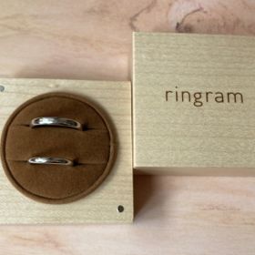 【ringram(リングラム)の口コミ】 実際にデザインと素材の確認のため、見本を見てから決めることができた。…