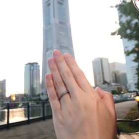 【4℃ BRIDAL(ヨンドシーブライダル)の口コミ】 デザインやダイヤの大きさ全てパートナーの理想が詰め込まれた素敵な指輪…