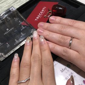 【TRECENTI(トレセンテ)の口コミ】 結婚指輪でも、ダイヤモンドの質にこだわっていて、着け心地もとてもよか…
