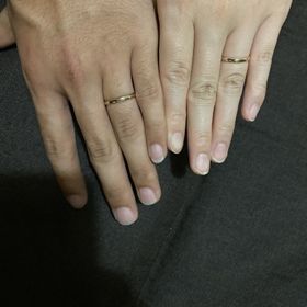 【湘南彫金工房 andfuseの口コミ】 説明を受け、カラー、幅、デザインを選んで決めていきました。2人で話し合…