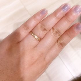 【CUKE(クーキ)】の口コミ ピンクゴールドで高すぎない指輪、夫がつけても派手すぎないものでペアリン...