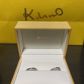 【ケイウノ ブライダル(K.UNO BRIDAL)の口コミ】 デザインに一目惚れでした。
重ねるとハートの形が浮き上がるところや曲線…
