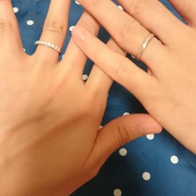 【銀座ダイヤモンドシライシの口コミ】 何件かお店を回りましたが、ここのお店の指輪が一番綺麗に輝いていたのと…