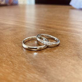 【銀座ダイヤモンドシライシの口コミ】 デザインはシンプルだが、ダイヤモンドは綺麗だと思ったのが決めてですね…