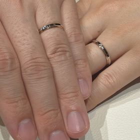 【アイプリモ(I-PRIMO)の口コミ】 ピンクゴールドとプラチナが合わさっていて指につけた時に馴染んでとても…