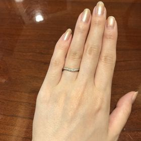 【TRECENTI(トレセンテ)の口コミ】 トレセンテさんで指輪を購入した同僚から着け心地No. 1と聞いたので、普段…