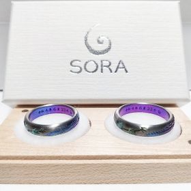 【SORA(ソラ)の口コミ】 リングに色を入れられるという特殊性。
結婚指輪は普段着用できるシンプル…