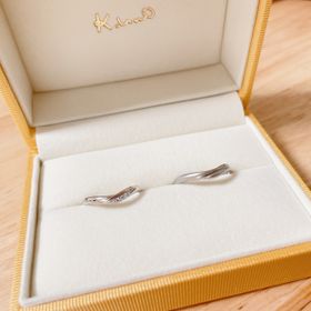 【ケイウノ ブライダル(K.UNO BRIDAL)の口コミ】 使いたかったピンクゴールドに変えられ、細さも使いやすく細すぎない。指…