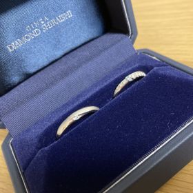 【銀座ダイヤモンドシライシの口コミ】 職業柄、アクセサリーの着用はできないので、休日のみの指輪着用となる予…