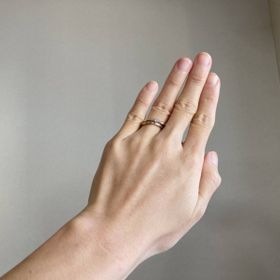 【mina.jewelry(ミナジュエリー)の口コミ】 個性的なデザイン。"まるしかく"という形が大変気に入り、一目…