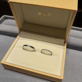 【ケイウノ ブライダル(K.UNO BRIDAL)の口コミ】 既成のデザインだけでなく、オーダーメイドで結婚指輪を作れる点に惹かれ…