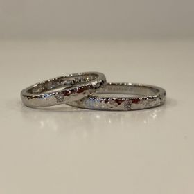 【ringram(リングラム)の口コミ】 結婚する前にペアリングを自分達で手作りしたことがあったので、結婚指輪…