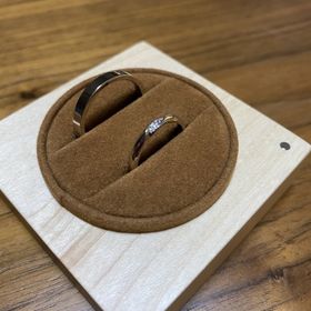 【ringram(リングラム)の口コミ】 今回私は、結婚指輪ということでデザインはシンプルに装飾はなしで、幅広…