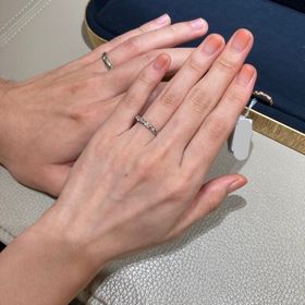 【ショーメ(CHAUMET)の口コミ】 婚約指輪もショーメにさせていただいたので、結婚指輪もセットでつけたい…