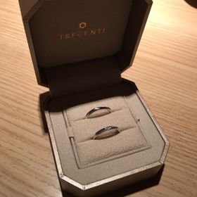 【TRECENTI(トレセンテ)の口コミ】 メンズのマット加工が1番気に入りました。2人の気に入った指輪が偶々ペア…