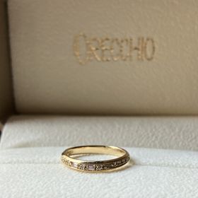 【ORECCHIO(オレッキオ)の口コミ】 ハーフエタニティーで、細すぎず、太すぎず、緩やかなU字ラインで、ありき…