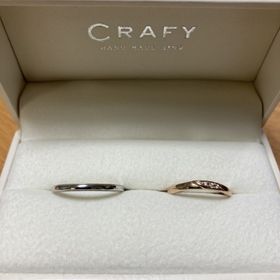 【CRAFY(クラフィ)の口コミ】 自分達で、材質、形、デザインを決められるため世界にひとつの指輪がつく…