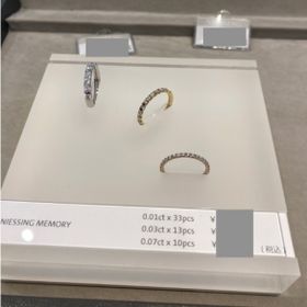 【NIESSING(ニーシング)の口コミ】 こちらのメモリーシリーズは自分で好きな数のダイヤを埋めることができま…