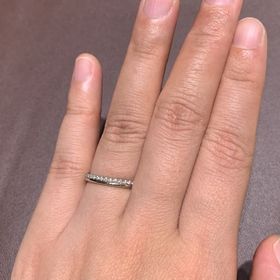 【ギンザタナカブライダル(GINZA TANAKA BRIDAL)の口コミ】 永遠の絆を意味する指輪です。プラチナのシンプルなラインが寄り添うふた…