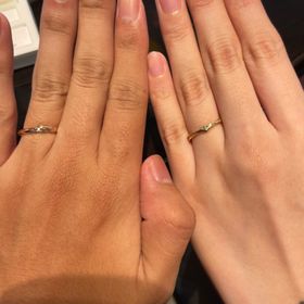 【ケイウノ ブライダル(K.UNO BRIDAL)の口コミ】 美女と野獣がモチーフのリングです。男性のリングには野獣の毛並みがデザ…