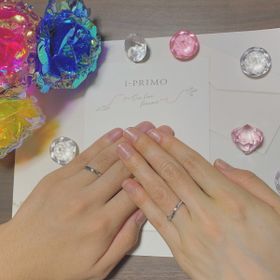【アイプリモ(I-PRIMO)の口コミ】 指輪選びの時点から接客がとても素敵で、丁寧に私たちに合った指輪を探し…